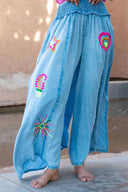 İşlemeli pantolon