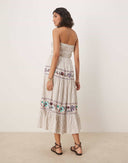 NAKIŞ DETAYLI BOHEM ELBİSE